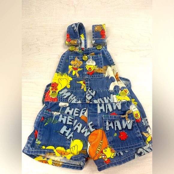 Vintage Liberty hee haw overalls size 6/9 - Picture 1 of 4